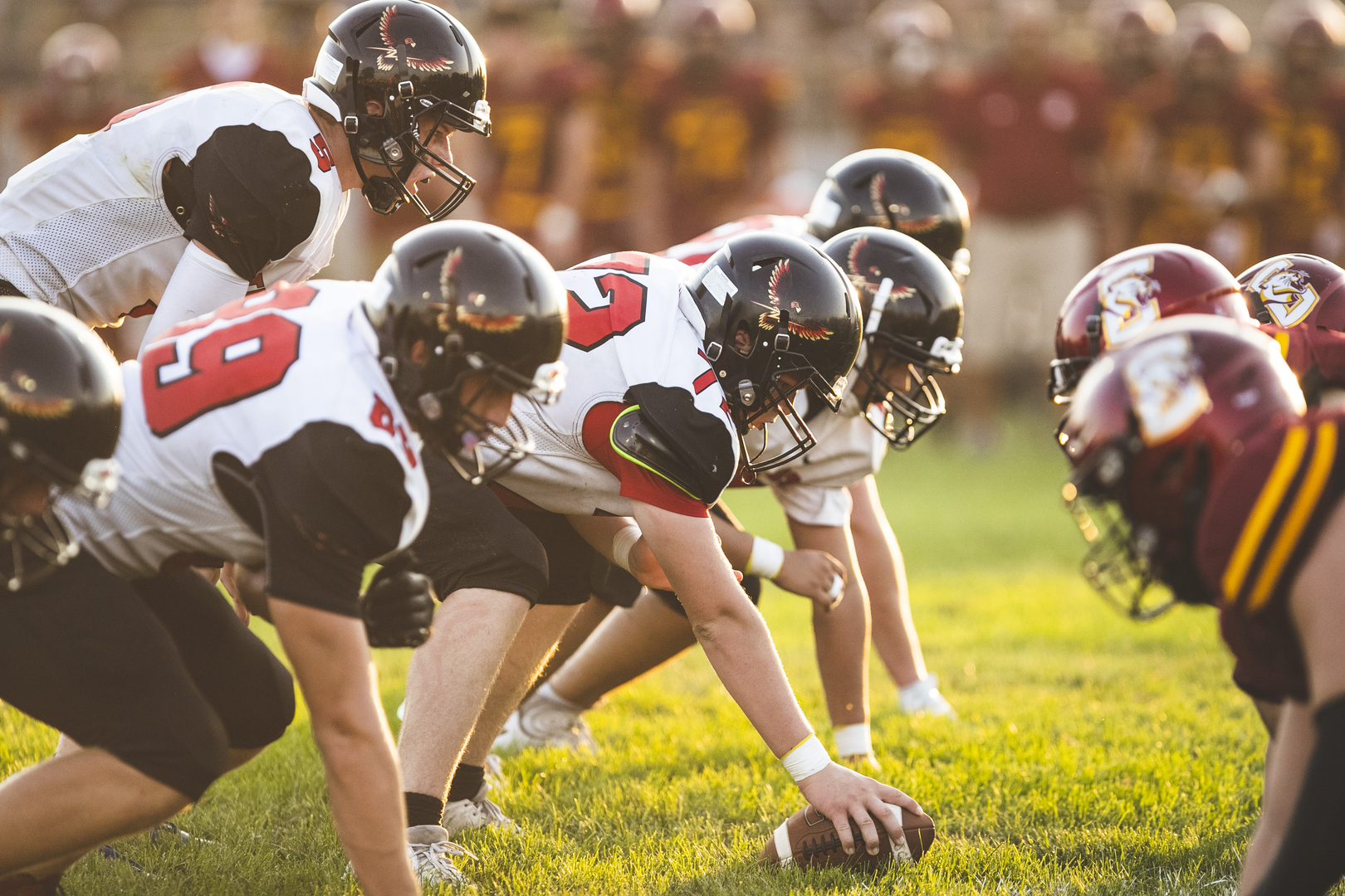 JCC Football at Conestoga - line of scrimmage photo