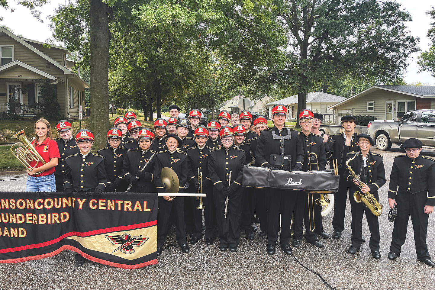 JCC Thunderbird Band at the Applejack Parade (Nebraska City) on Saturday, September 17th, 2022