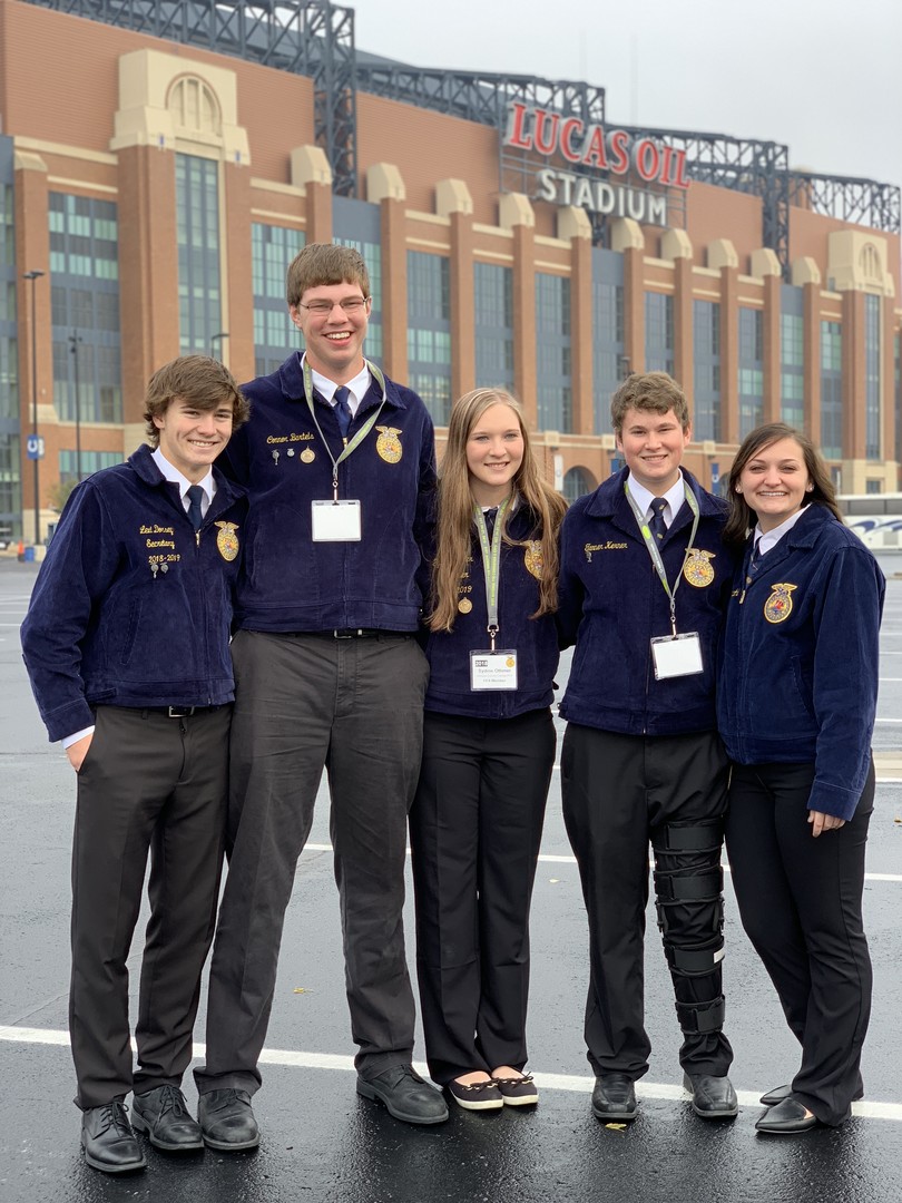 JCC FFA at 2018 Nationals in front of Lucas Oil Stadium