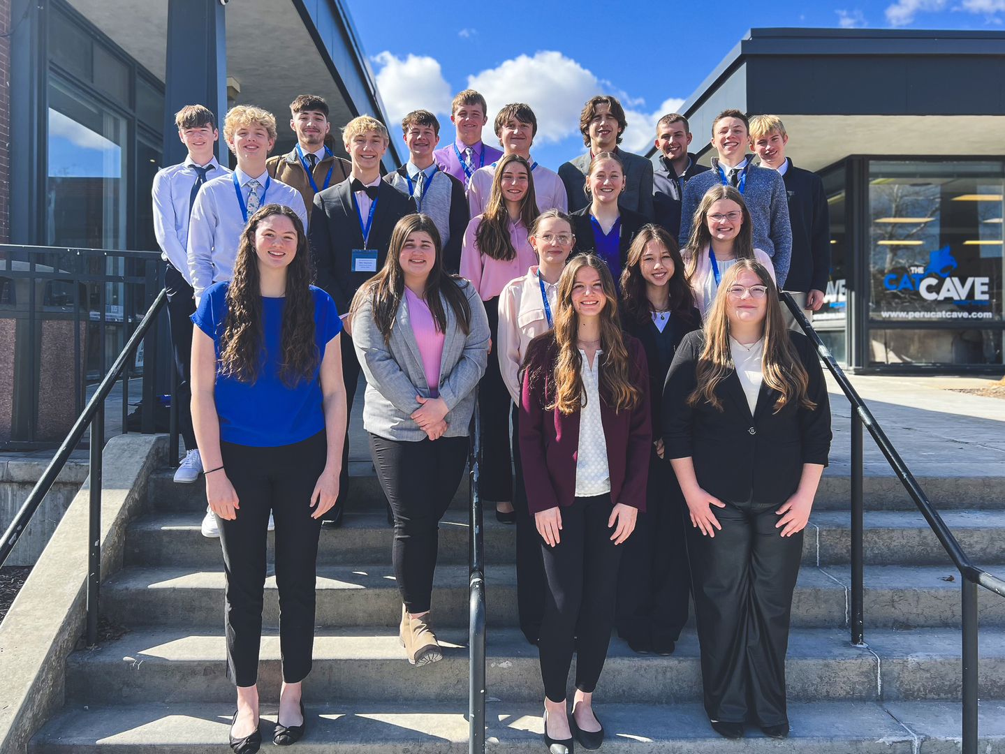 JCC FBLA Chapter at the Peru Business Contest in February 2025