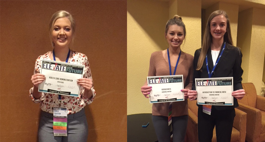 JCC Placers at 2018 State: Charla Eggleston, Mackenzie Eltiste, Carrie Beethe