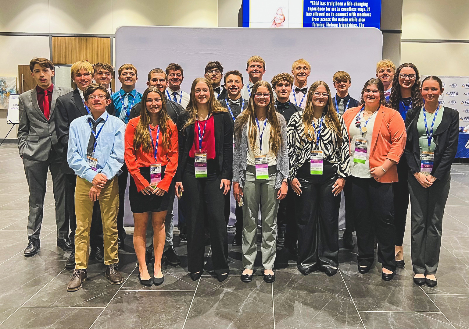 JCC FBLA Chapter at 2025 State Leadership Conference