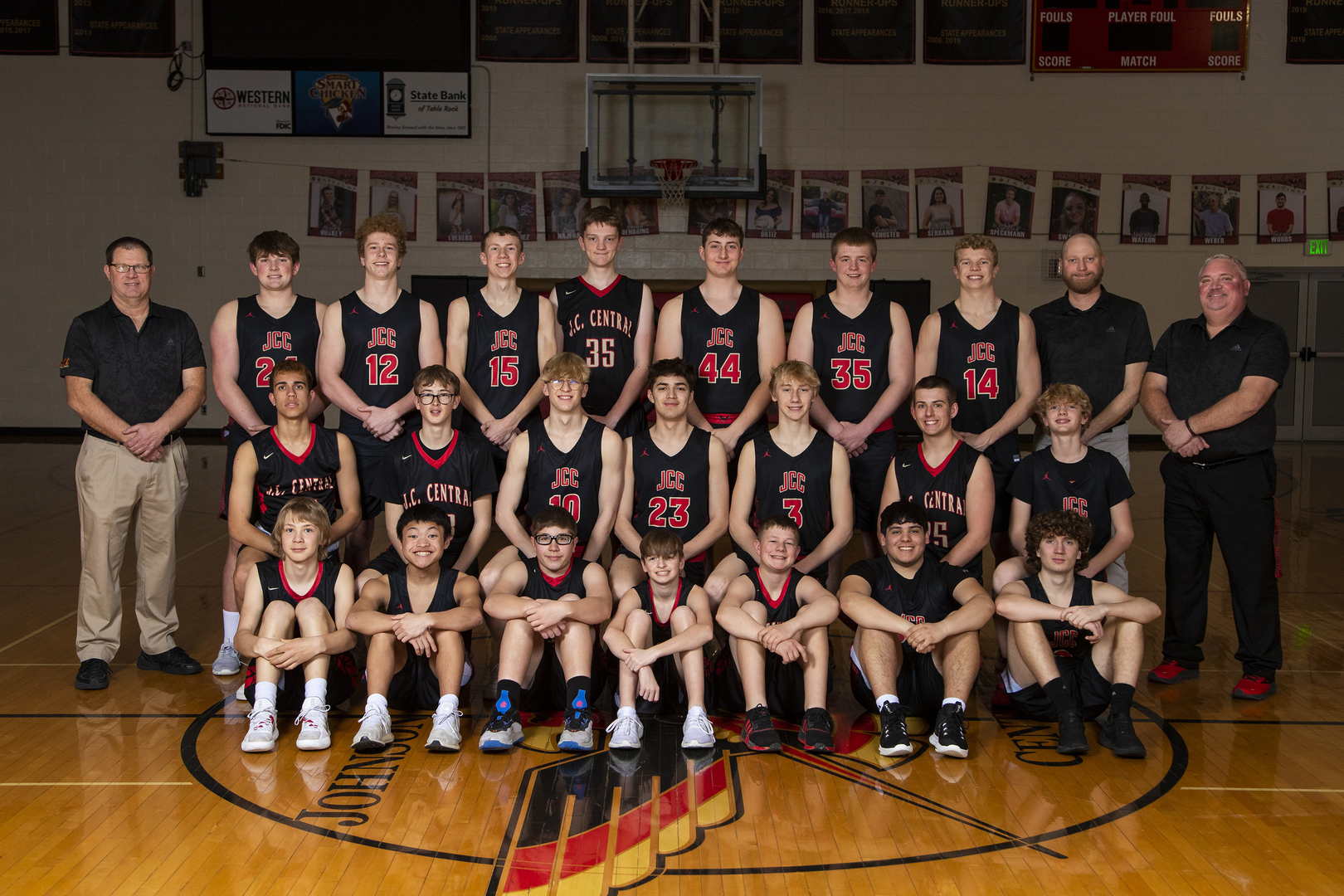 2022-23 JCC Boys Basketball Team Photo
