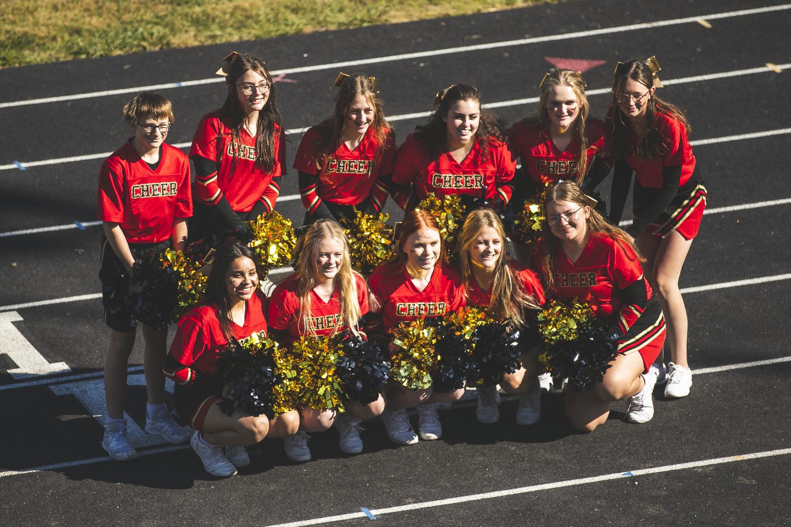 JCC Cheerleaders at Homecoming Pep Rally