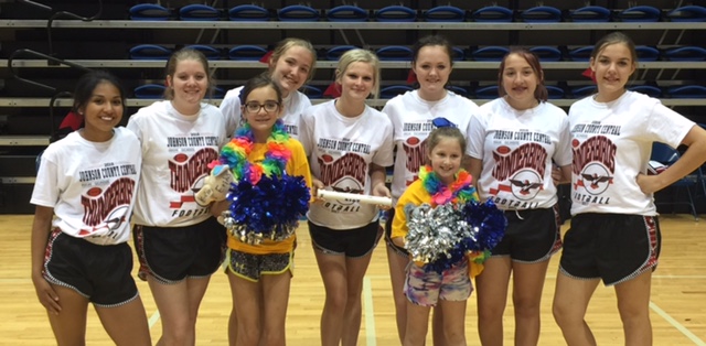JCC Cheerleaders at UNK Cheer Camp 2016 - Day 2