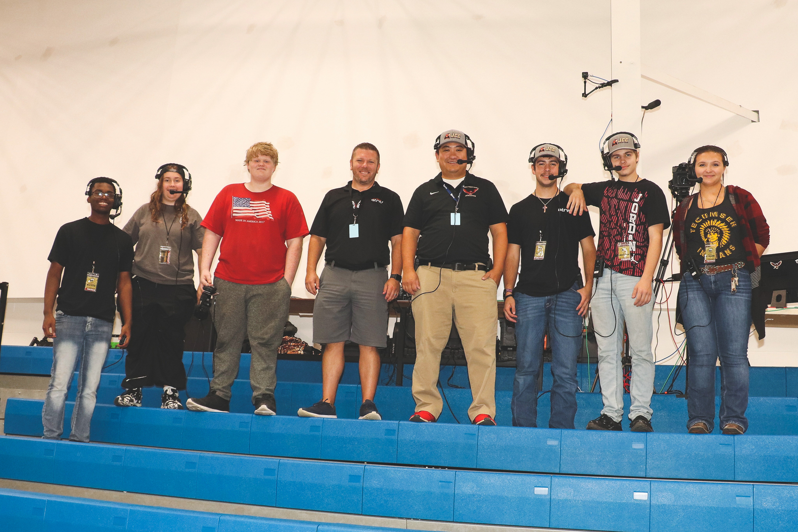 JCC Striv Crew with Striv Sports Eric Allgood at SCC Beatrice for the MUDECAS Volleyball Tournament