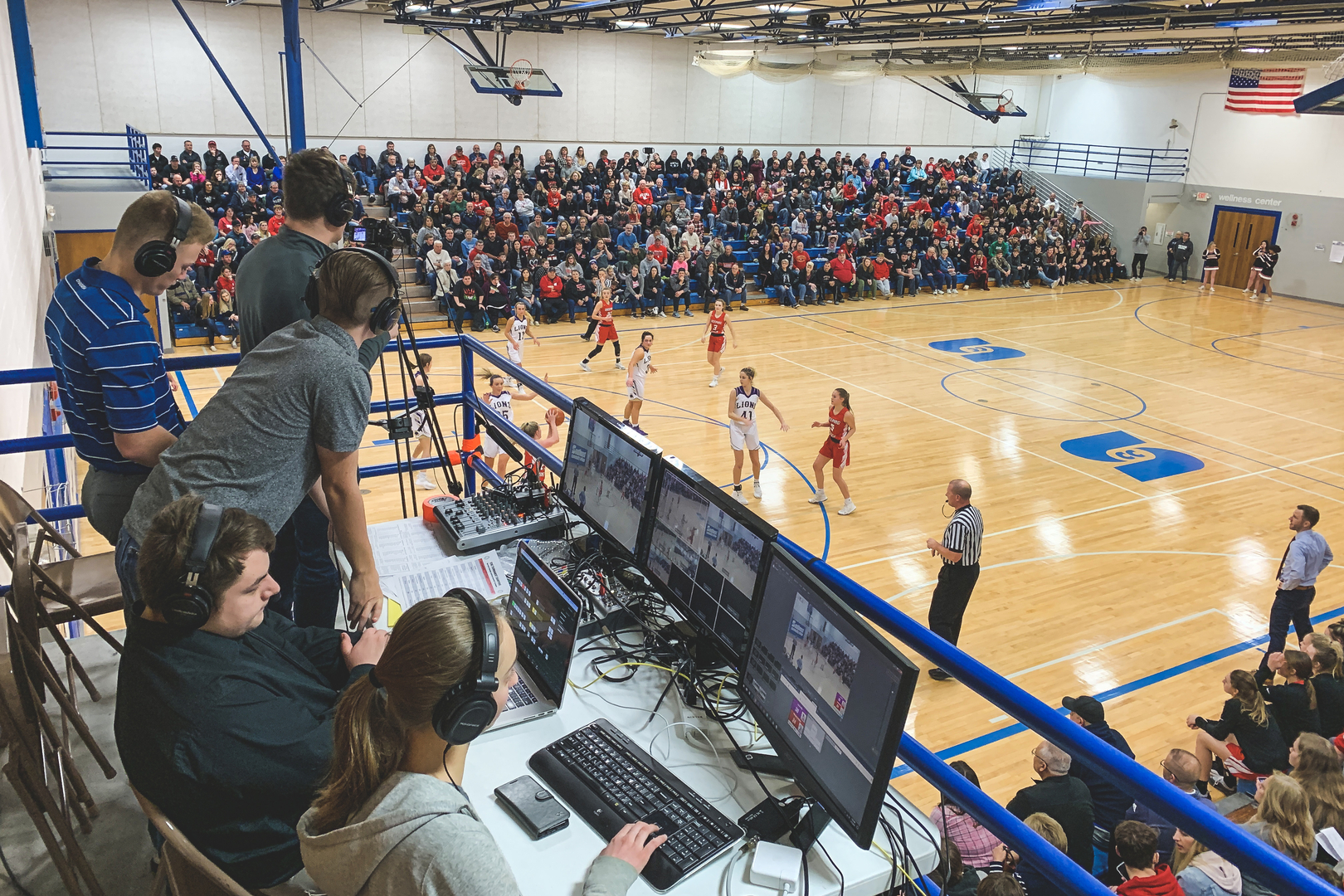 JCC Striv setup at SCC-Beatrice for ECNC Basketball Tournament