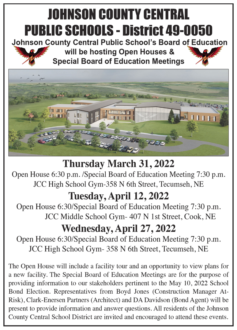 Open House Flyer with dates and times