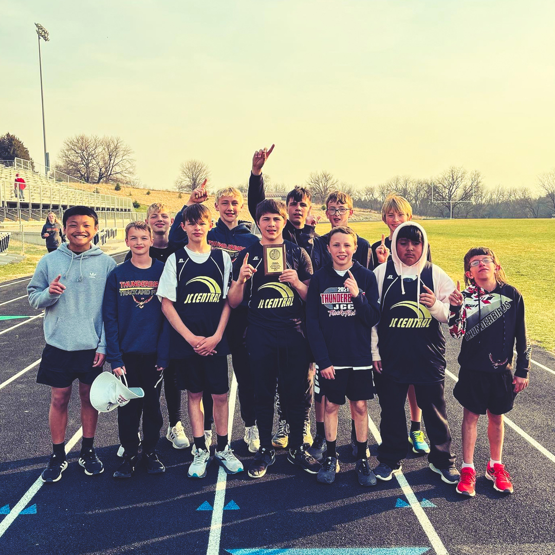 JCC Middle School Track - Boys Team first place at MUDECAS