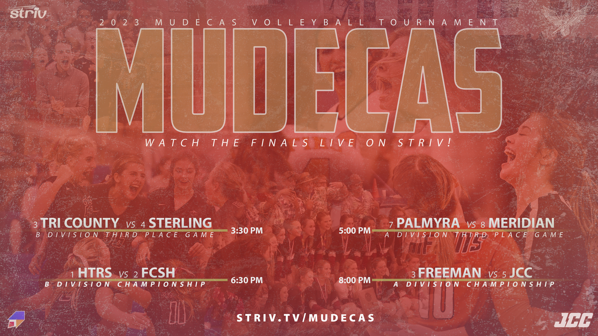 2023 MUDECAS Volleyball Tournament Striv Livestream Ad