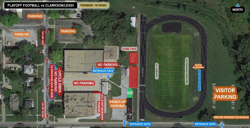 Johnson County Central - Home Football Playoff Game vs Clarkson/Leigh