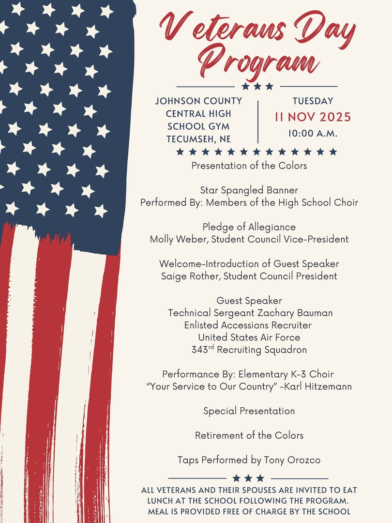 Tecumseh Site Veterans Day Program