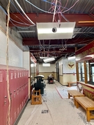 Main floor office hallway.